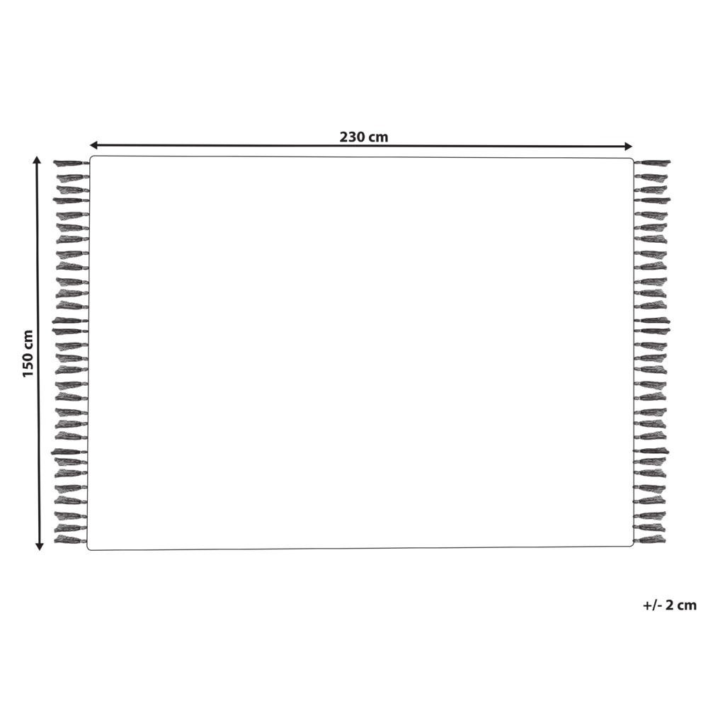Tappeto in poliestere Multicolore motivo astratto in cotone fatto a mano fiocchi 150 x 230 cm anticato fatto a mano con nappe