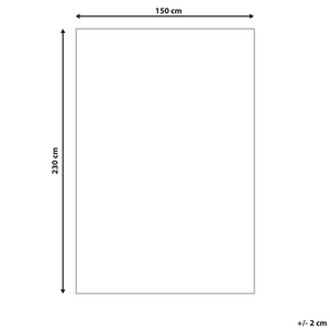 Tappeto orientale anticato soggiorno beige e rosso 150 x 230 cm