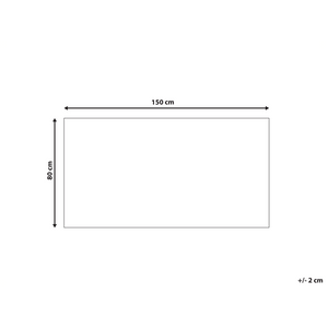 Tappeto di cotone beige scandinavo con motivo geometrico fatto a mano 80 x 150 cm