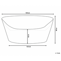 Telo impermeabile protettivo copertura per Arredi da Giardino 140 x 135 x 80 cm