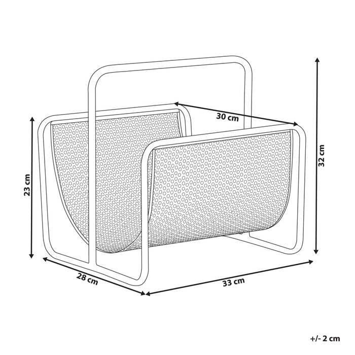 Portariviste in ferro Nero Design moderno Home Decor