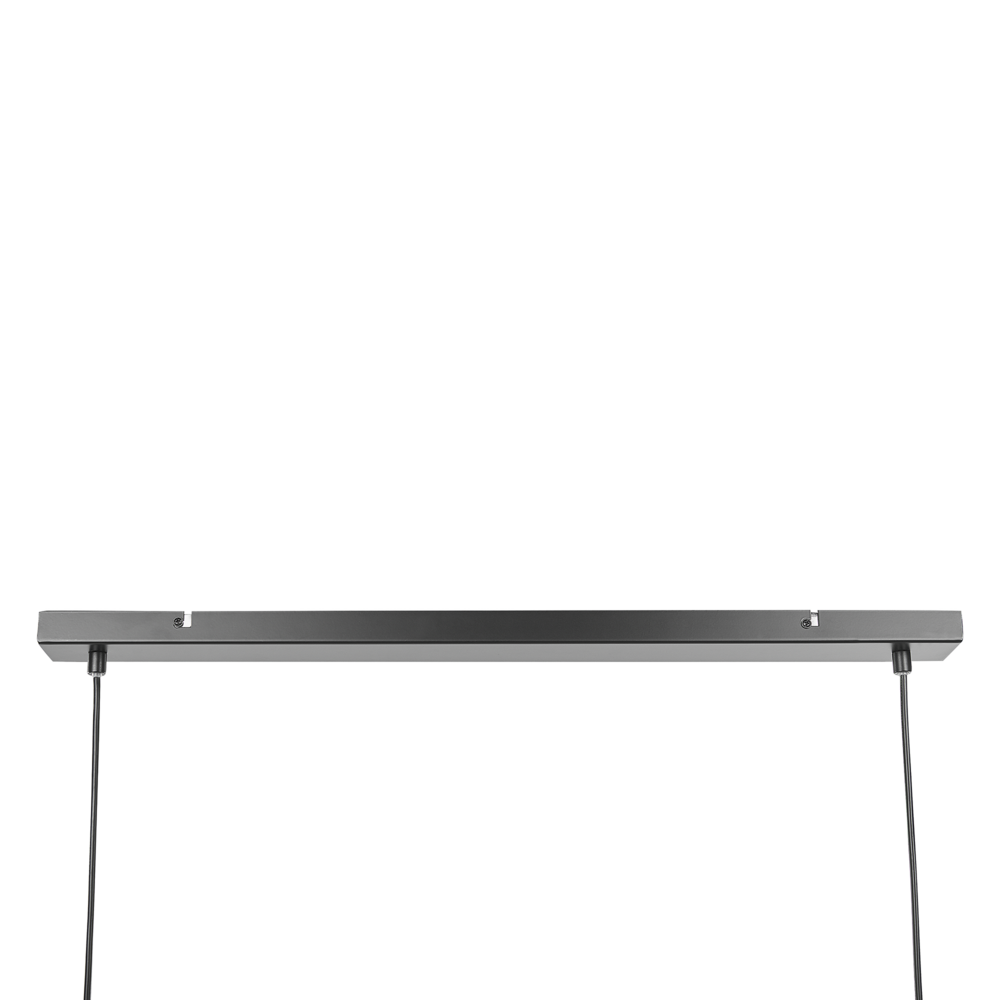 Lampada a sospensione in metallo Nero dorato da 107 cm a 3 luci con paralumi rotondi dal design tradizionale retrò Sala da pranzo Soggiorno