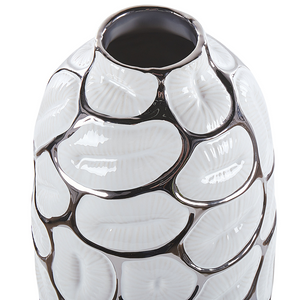 Vaso per fiori in gres porcellanato bianca 28 cm Accessorio per la casa Pezzo d'Stile glamour