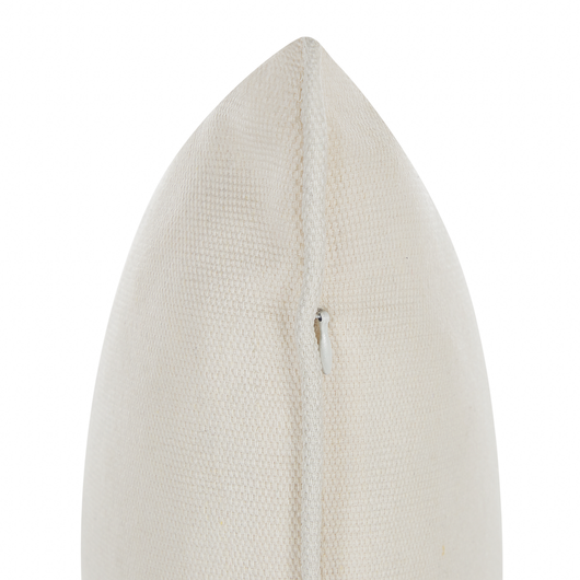 Set di 2 cuscini in tessuto bianco misto cotone e poliestere 45 x 45 cm decorativo morbido accessorio per la casa tinta unita