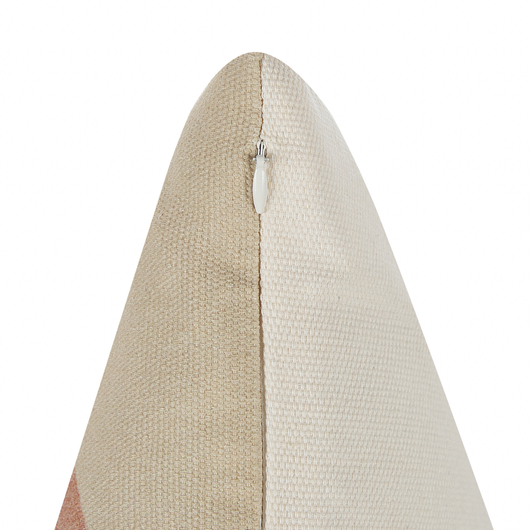 Set di 2 cuscini multicolore in misto cotone e poliestere 45 x 45 cm decorativo morbido accessorio per la casa fiore stampa astratta foglia