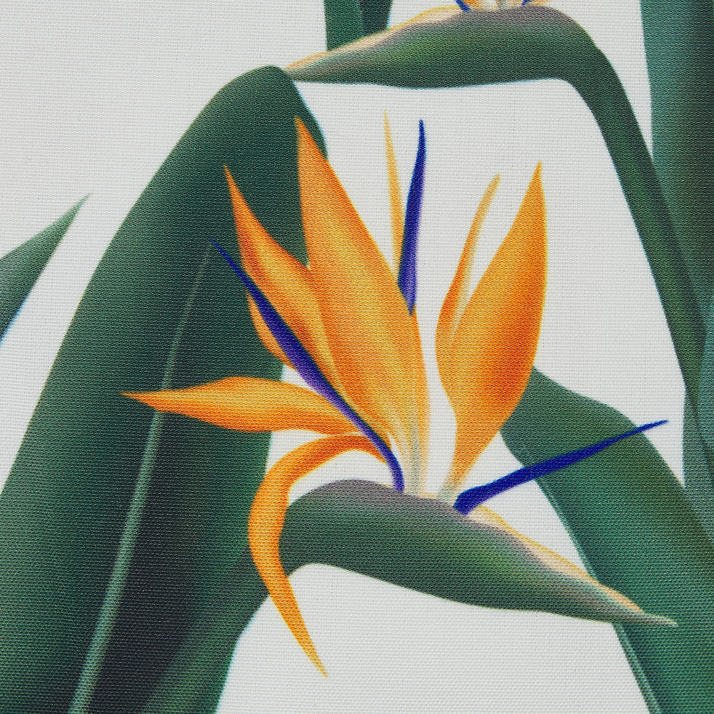 Set di 2 cuscini da esterno in poliestere verde 45 x 45 cm motivo floreale da giardino e patio