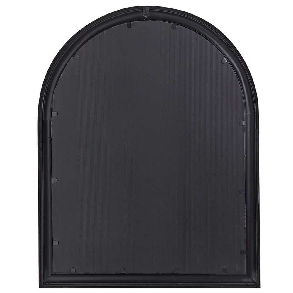 Specchio da parete con cornice in metallo Nero 69 x 89 cm dipinto tradizionale