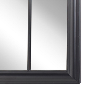 Specchio da parete con cornice in metallo Nero 69 x 89 cm dipinto tradizionale