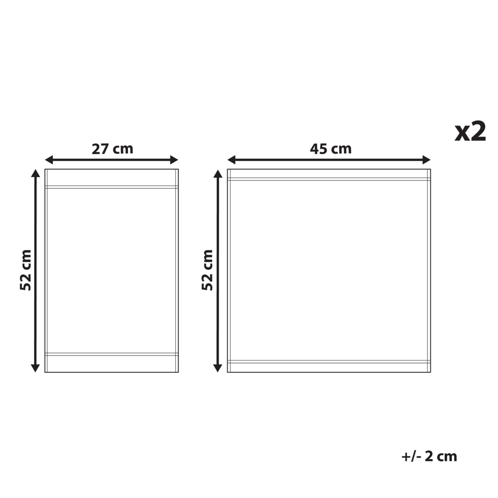 Set di 2 Teli Sostitutivi in tessuto con motivo a tucano per Sedie da giardino tessuto di ricambio