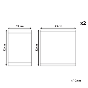 Set di 2 Teli Sostitutivi in tessuto con motivo a tucano per Sedie da giardino tessuto di ricambio
