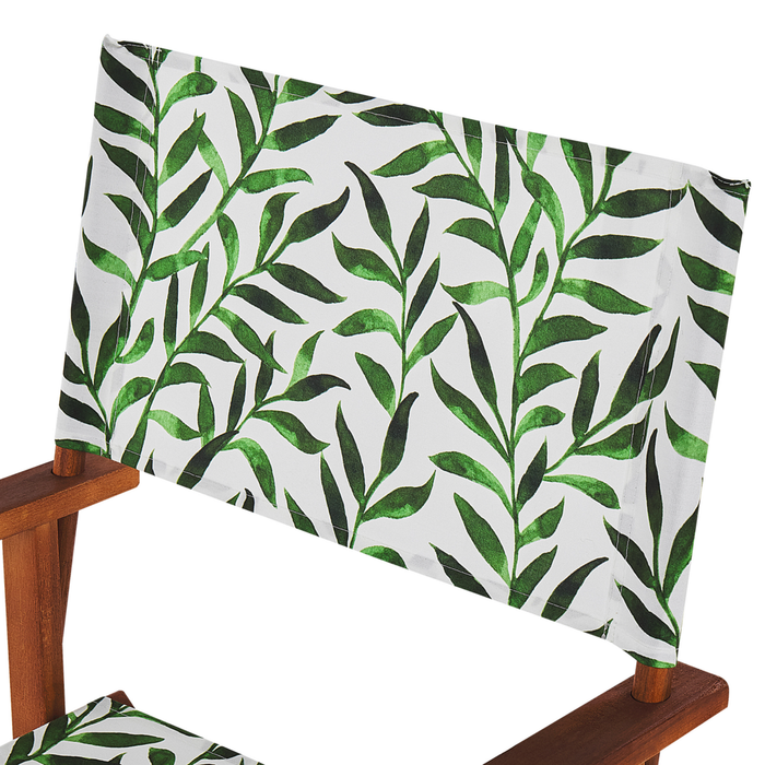 Set di 2 Teli Sostitutivi in tessuto motivo foglie Multicolore schienale e sedile con imbracatura