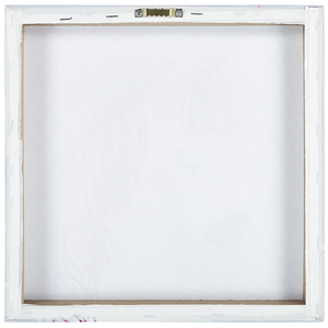 Set di 3 stampe artistiche su tela in poliestere grigio e rosa 30 x 30 cm ganci di montaggio per la cameretta dei bambini