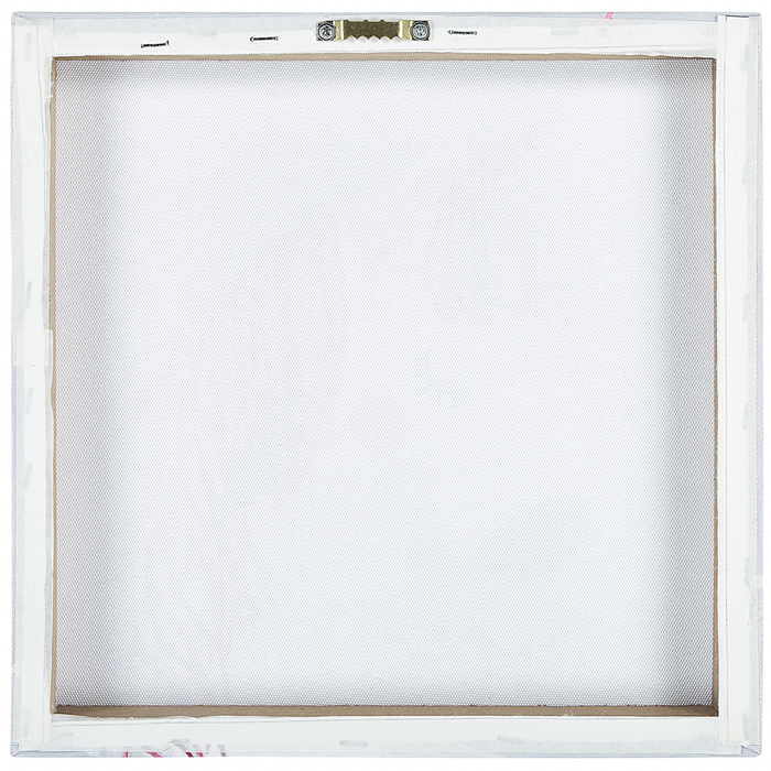 Set di 3 stampe artistiche su tela in poliestere grigio e rosa 30 x 30 cm ganci di montaggio per la cameretta dei bambini