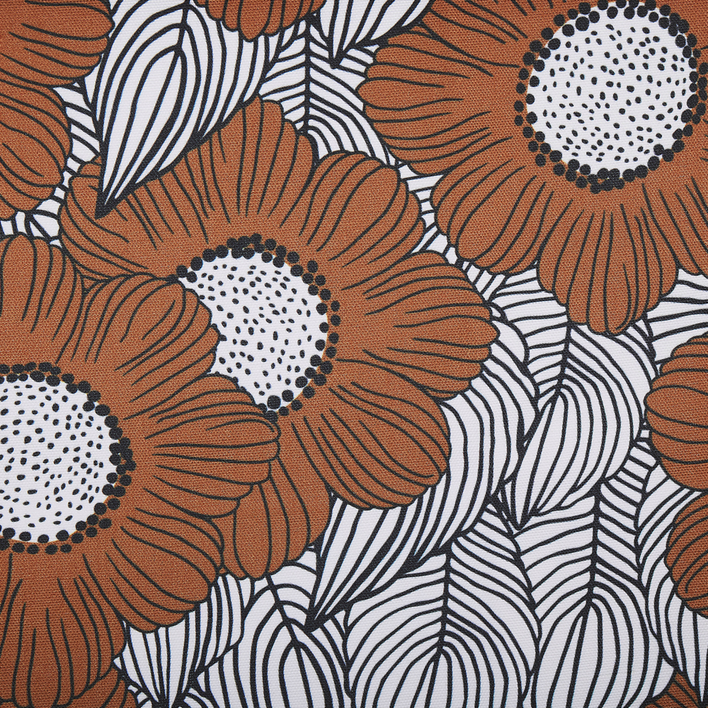 Set di 2 teli sostitutivi per sdraio papaveri di colore beige stile moderno esterno