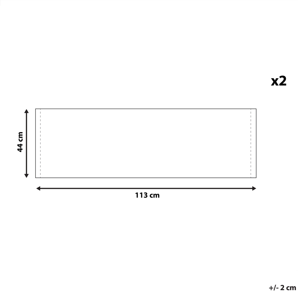 Set di 2 teli sostitutivi per sdraio papaveri di colore beige stile moderno esterno