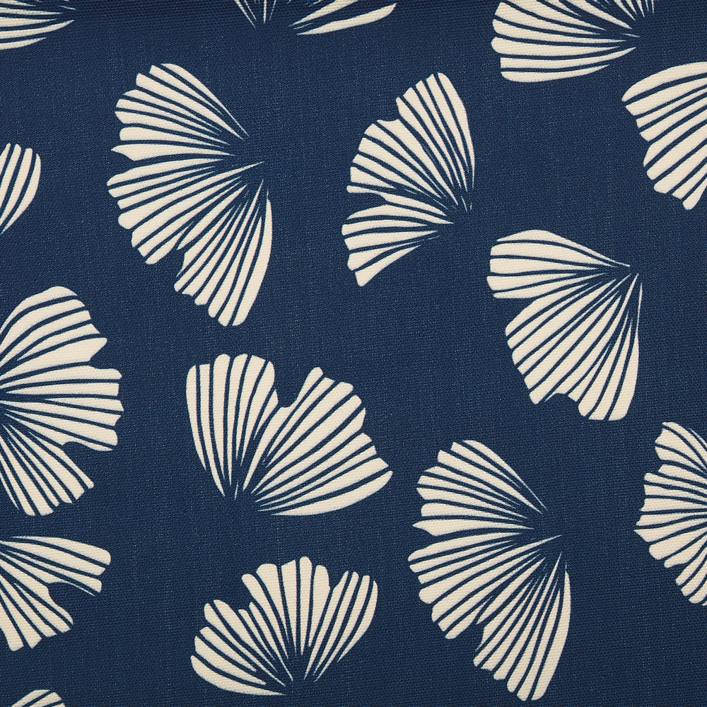 Set di 2 Teli Sostitutivi per sdraio fantasia farfalle beige e blu marino