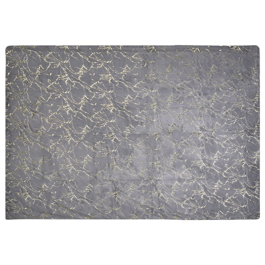 Coperta in poliestere grigio 130 x 180 cm copriletto plaid in marmo dorato motivo soggiorno camera da letto