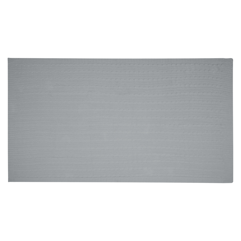 Coperta plaid in cotone grigio 110 x 180 cm Copriletto stile Boho