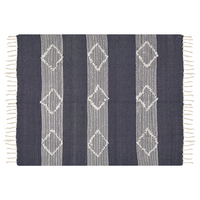 Coperta Blu plaid 130 x 155 cm Copriletto in stile Boho moderno