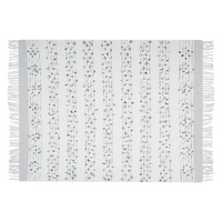 Coperta plaid Grigio Chiaro 130 x 150 cm Copriletto stile Boho