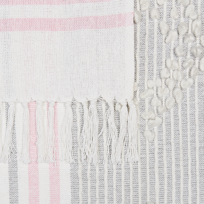 Coperta rosa plaid 125 x 150 cm Copriletto in stile Boho moderno