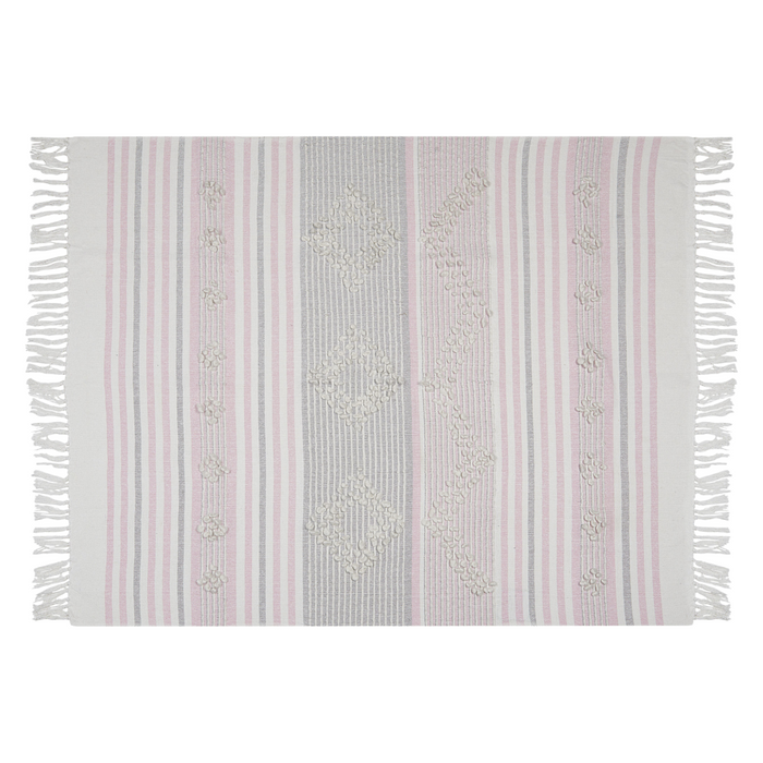 Coperta rosa plaid 125 x 150 cm Copriletto in stile Boho moderno