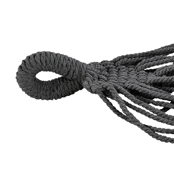 Amaca da giardino Sedile altalena in cotone grigio e poliestere per interni ed esterni in stile Boho