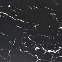 Tavolo da pranzo in marmo Nero con piano in MDF Nero base in metallo tavolo da cucina rotondo industriale da 90 cm