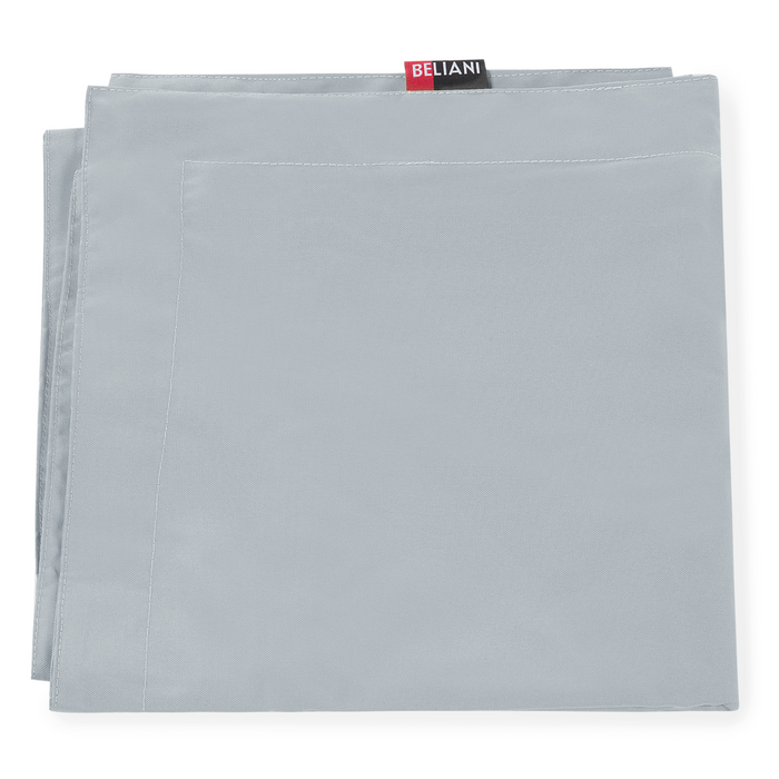 Pouf seduta poltrona sacco Grande Grigio Chiaro con Zip 140 x 180 cm
