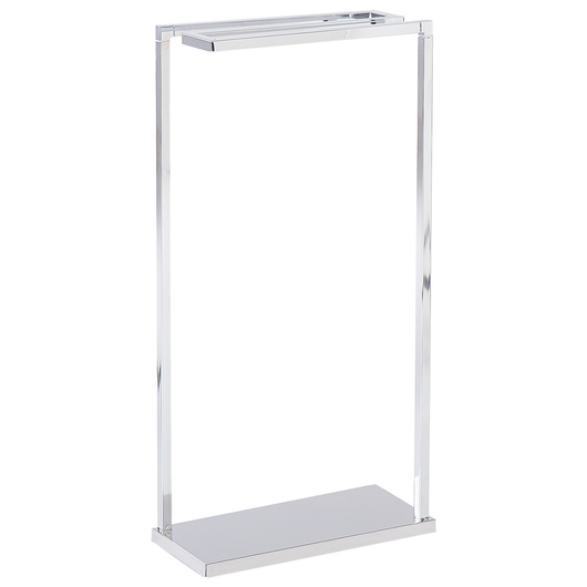 Portasciugamani in acciaio argentato lucido 3 binari portasciugamani da terra accessori da bagno moderni