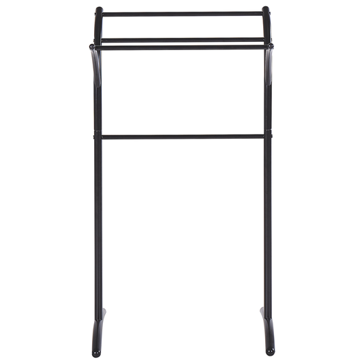 Portasciugamani in acciaio Nero verniciato a polvere opaco 3 binari portasciugamani da terra accessori da bagno moderni