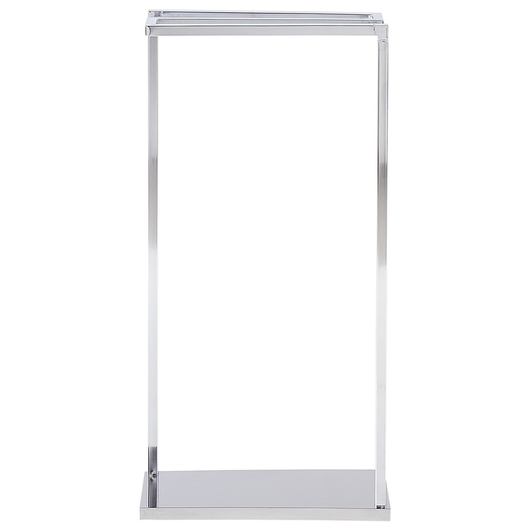 Portasciugamani in acciaio argentato lucido 3 binari portasciugamani da terra accessori da bagno moderni