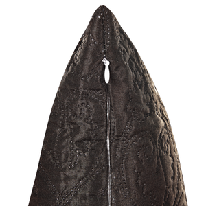 Set copriletto e cuscini tessuto in poliestere marrone 140 x 210 cm motivo goffrato decorativo biancheria da letto classico camera da letto