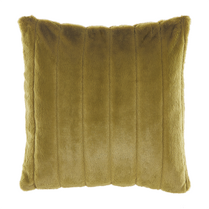 Set di 2 cuscini in poliestere verde 45 x 45 cm Glam con cerniera in rilievo pelo soggiorno camera da letto