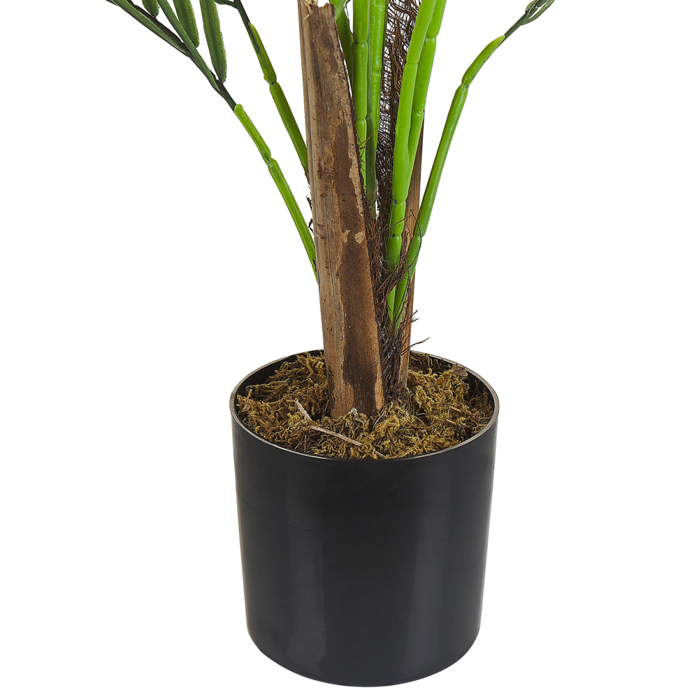 Pianta artificiale in vaso verde e Nero in materiale sintetico 83 cm finta palma areca accessorio decorativo per interni
