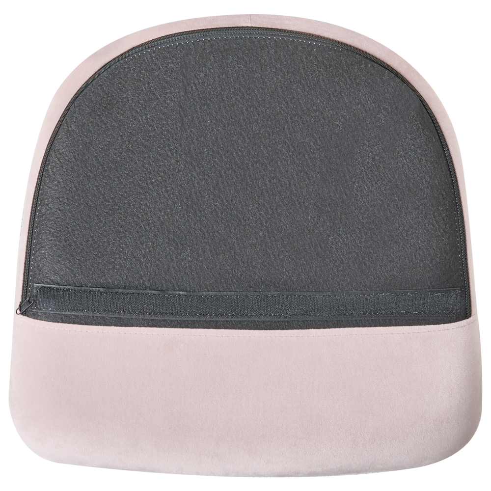 Sedia A Dondolo Velluto Rosa Gambe In Metallo Pattini In Legno Moderni