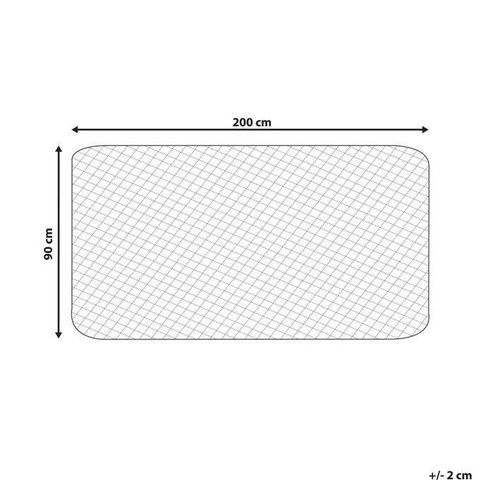 Proteggi materasso copri materasso trapuntato singolo 90 x 200 cm cotone japara bianco