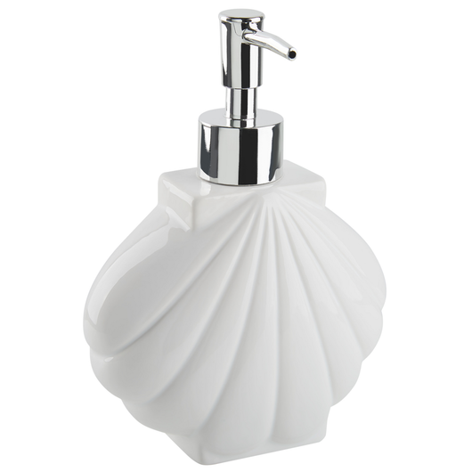Set di 3 Accessori Bagno in Ceramica bianca dispenser sapone porta sapone portaspazzolini