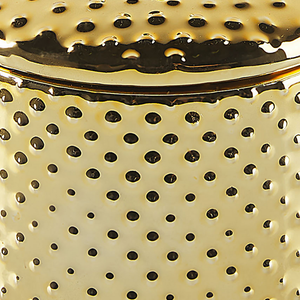 Set di 4 Accessori Bagno in Ceramica dorata dispenser sapone porta sapone portaspazzolini bicchiere