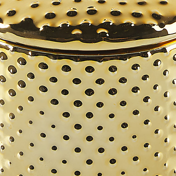 Set di 4 Accessori Bagno in Ceramica dorata dispenser sapone porta sapone portaspazzolini bicchiere