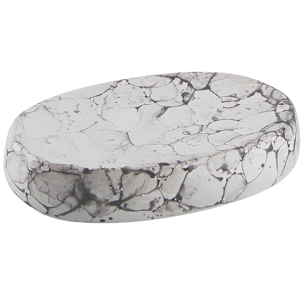 Set di 6 Accessori Bagno in Ceramica bianca dispenser sapone porta sapone bicchiere portaspazzolini contenitore scopino bagno