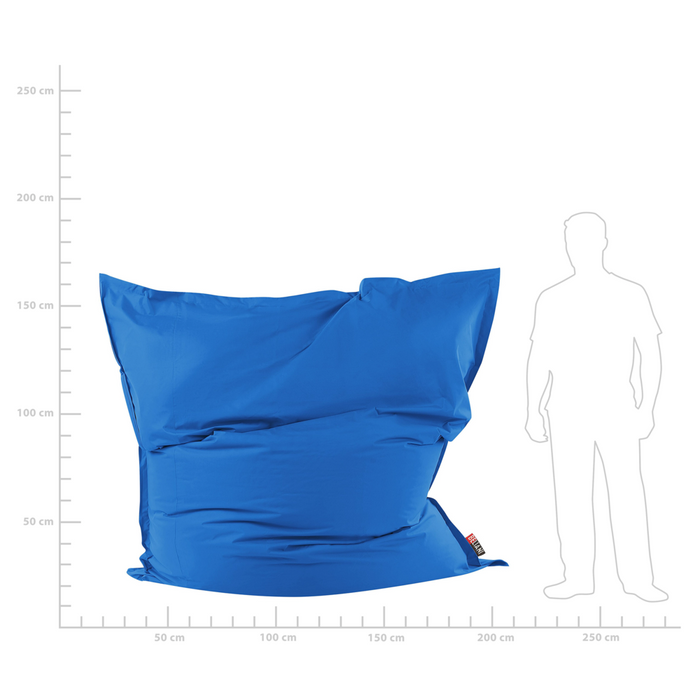 Pour Poltrona sacco extra large Pour Poltrona sacco gigante con zip per distendersi blu