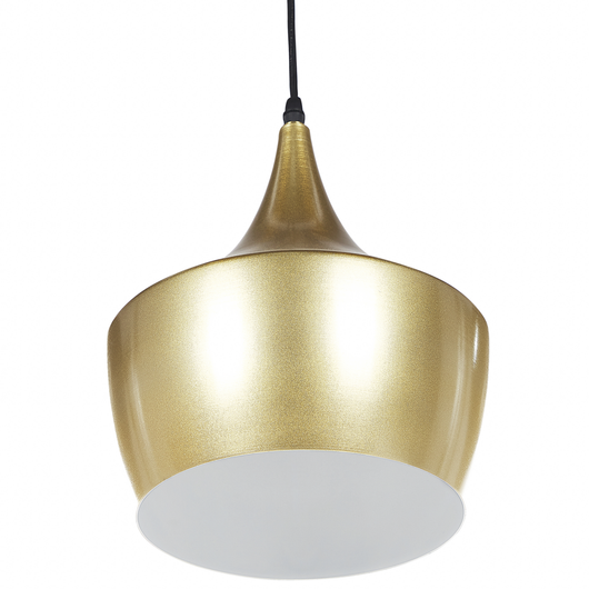 Lampada a Sospensione Metallo dorato 142 cm Paralume Bicolore Contemporaneo Moderno a Sospensione Lampo