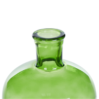 Vaso decorativo in vetro verde 31 cm decorativo fatto a mano rotondo a forma di bocciolo da tavolo Decorazione per la casa Design moderno
