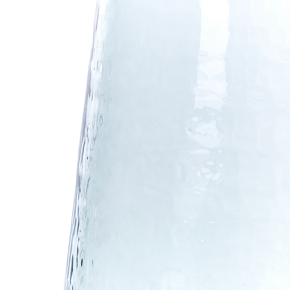 Set di 2 vasi in vetro trasparente decorativo accessorio per la casa in vetro