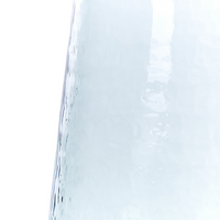 Set di 2 vasi in vetro trasparente decorativo accessorio per la casa in vetro