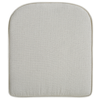 Poltrona da giardino in rattan naturale con cuscini dello schienale in cotone bianco sporco per interni ed esterni