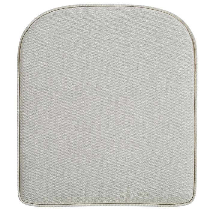 Poltrona da giardino in rattan naturale con cuscini dello schienale in cotone bianco sporco per interni ed esterni