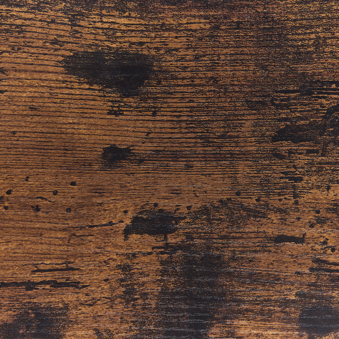 Set di 2 Tavolini da caffè in Legno Scuro Nero Truciolare Ferro Rotondo Piani Rimovibili Tavolini Moderni Industriali per Soggiorno