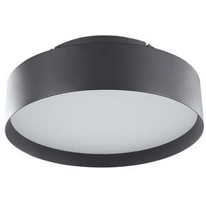 Lampada da soffitto in acciaio Nero con luci a LED integrate in acrilico Illuminazione moderna decorativa di forma rotonda